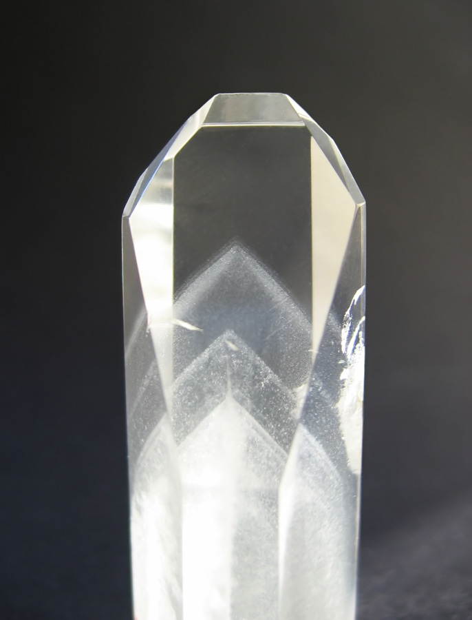 Rock Crystal with growth zones