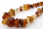 Beautiful amber beads necklace
