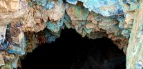 Azurite mine in the Mojave Desert