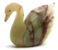 Onyx (a variety of chalcedony) swan